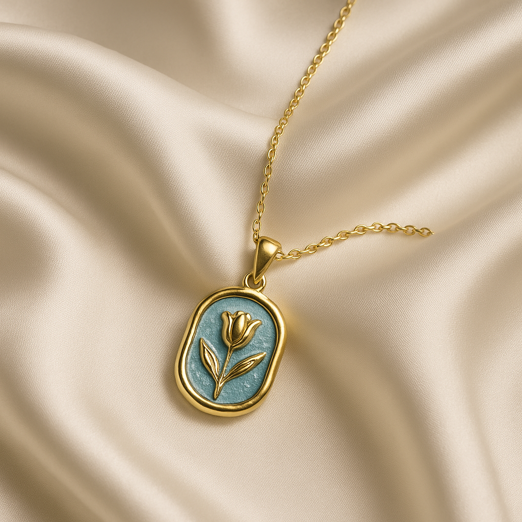 Tulip Oil Drop Pendant