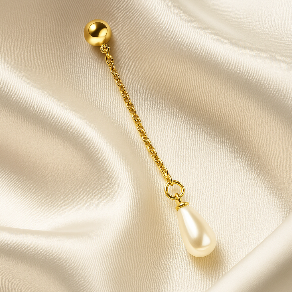 Pearl Drop Chain Earring