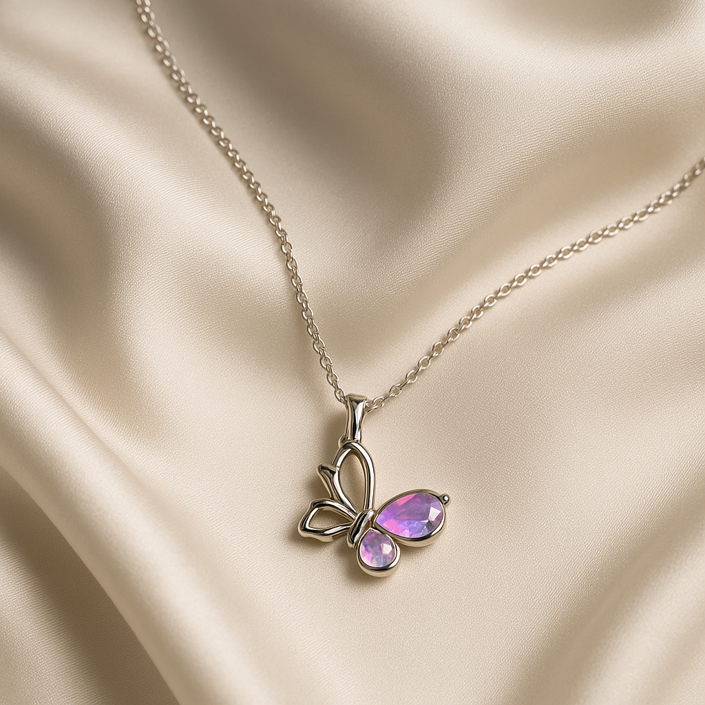 Butterfly Enamel Pendant