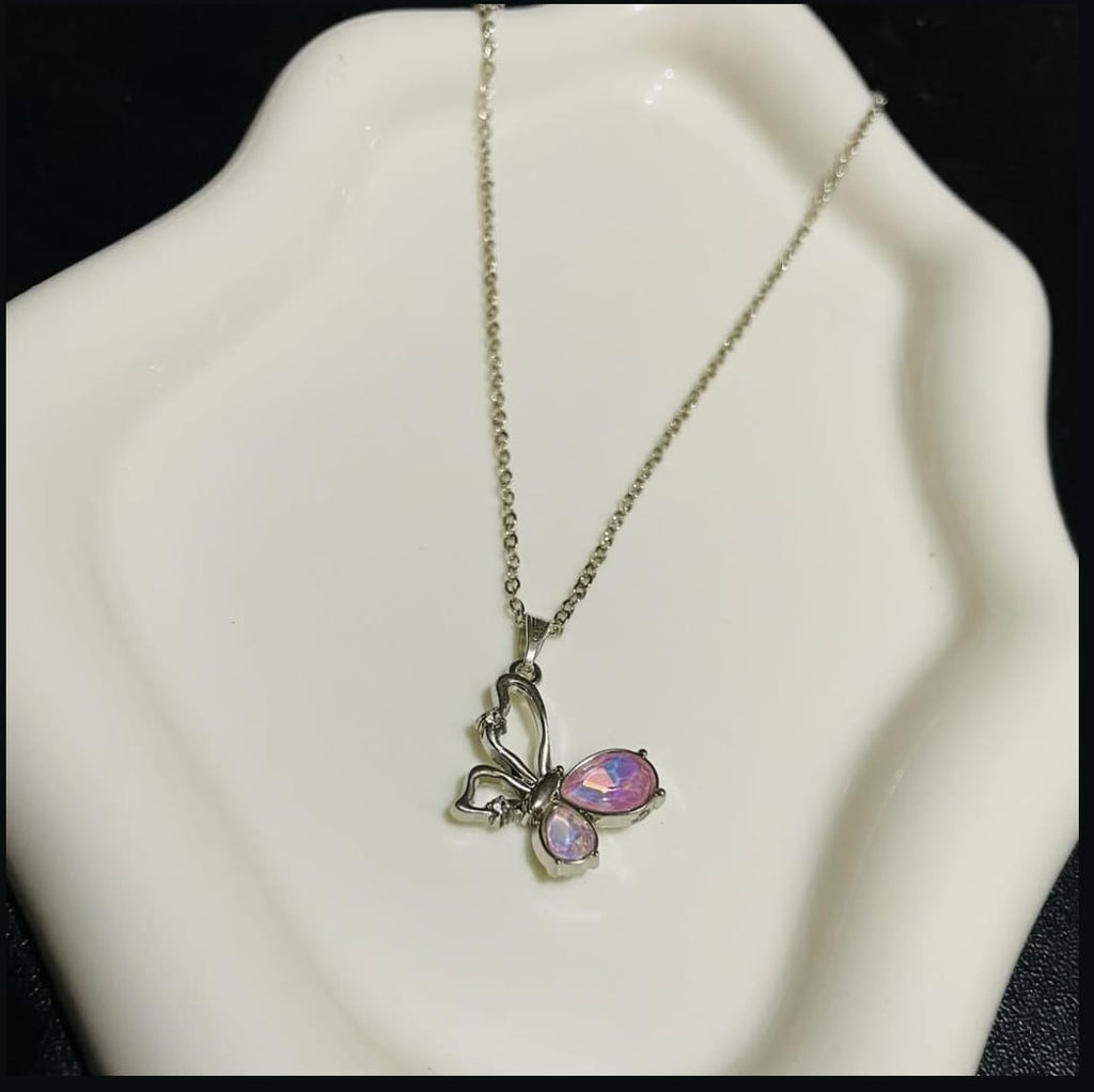 Butterfly Enamel Pendant