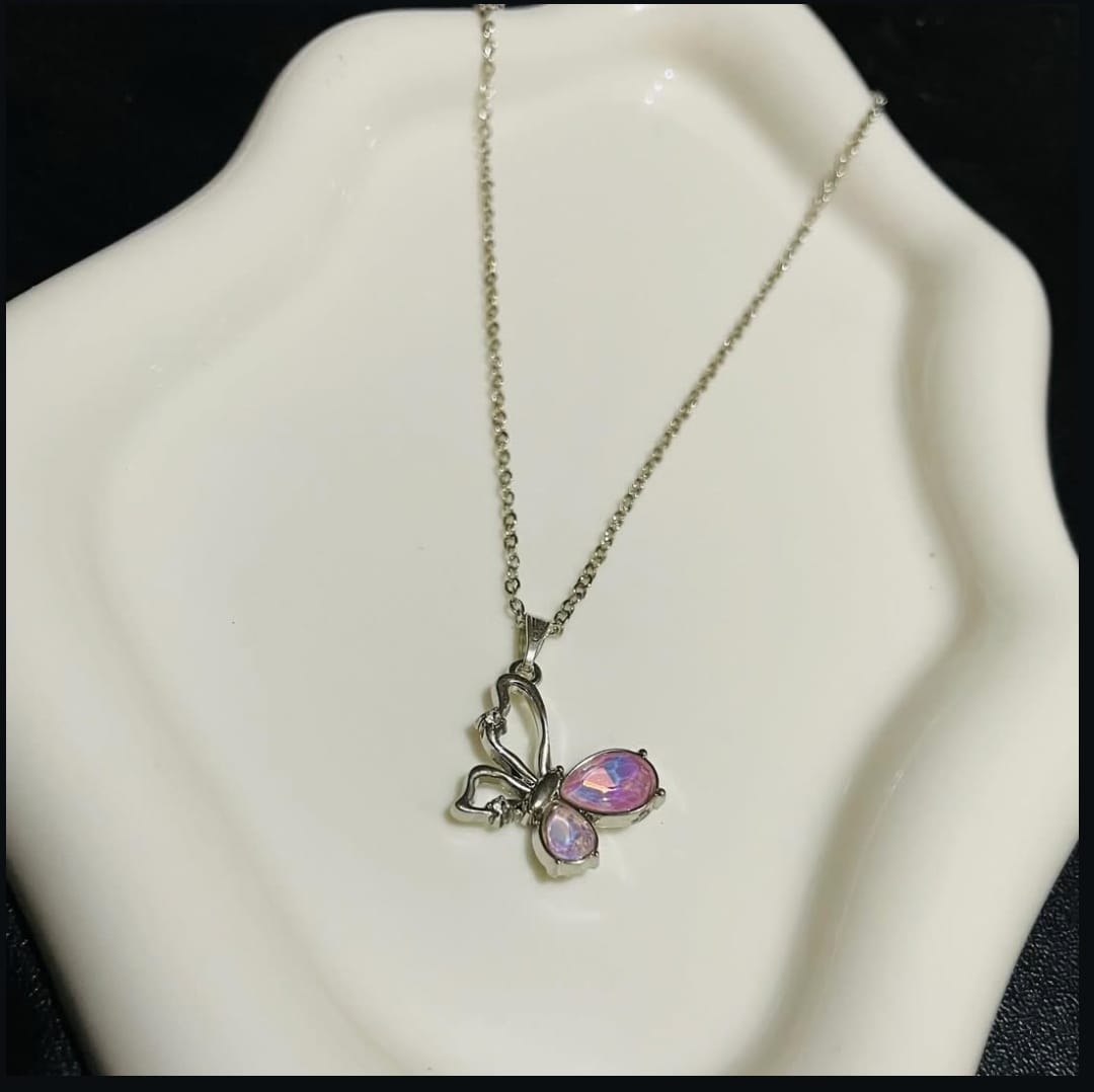 Butterfly Enamel Pendant