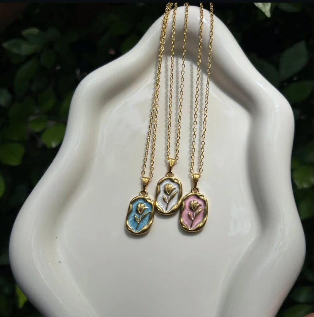 Tulip Oil Drop Pendant