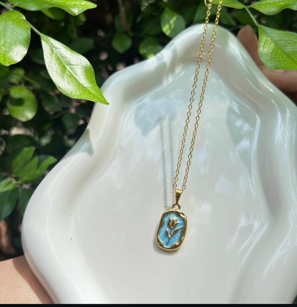 Tulip Oil Drop Pendant