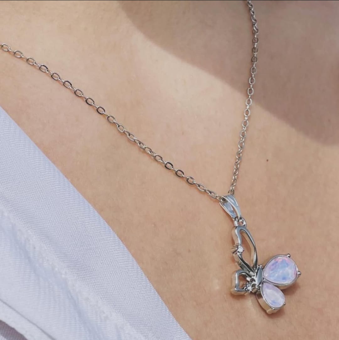 Butterfly Enamel Pendant